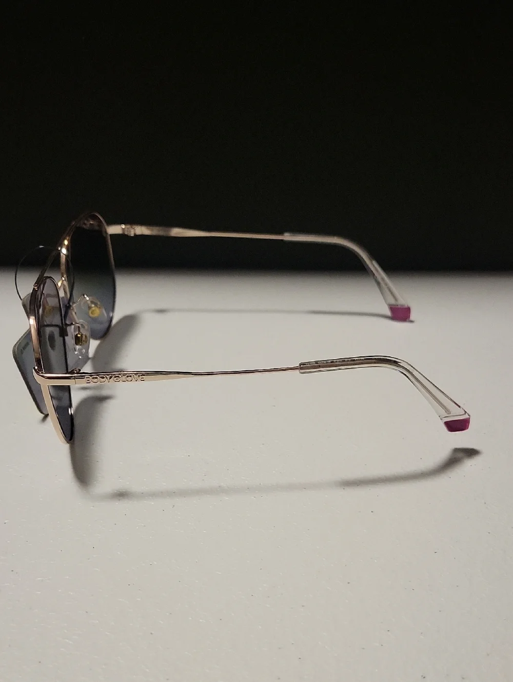 Body Glove Aviator Sunglasses with Iridescent Rainbow Lenses
